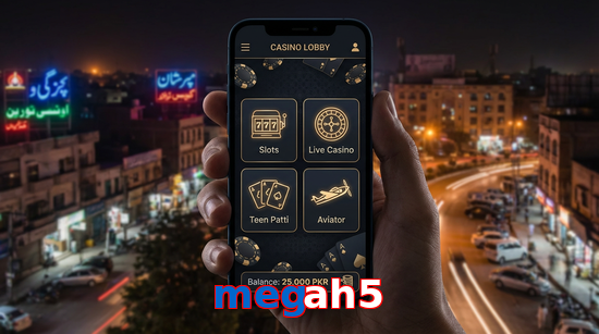 Main screen of Megah5 app page for PK players