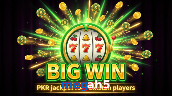 Big win animation on Megah5 slot game